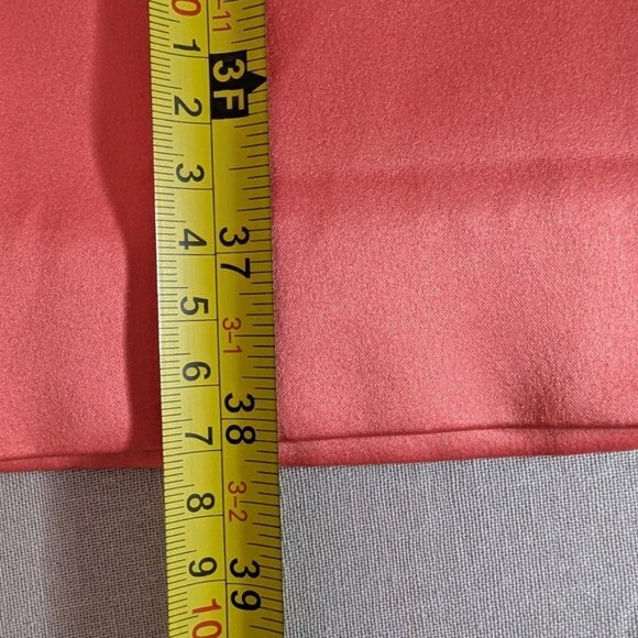 Satin Coral Bodycon Dress With Back Cutout Size 4 - Picture 13 of 13